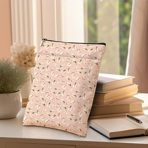 Book Sleeve Books Protector Books Pouch Book Lovers Gifts Bookish Gifts Waterproof Cover with Zipper for Fruit Printed Gift Bag for Women Girls Friend Manager Coworker Christmas Birthday in Kuwait
