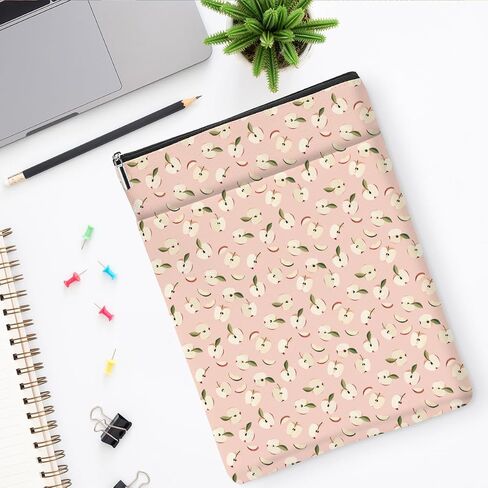 Book Sleeve Books Protector Books Pouch Book Lovers Gifts Bookish Gifts Waterproof Cover with Zipper for Fruit Printed Gift Bag for Women Girls Friend Manager Coworker Christmas Birthday in Kuwait