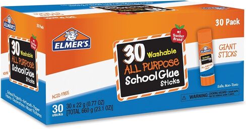 Elmer's® All-Purpose School Glue Sticks, 0.77 Oz, Pack Of 30 Sticks in Saudi Arabia