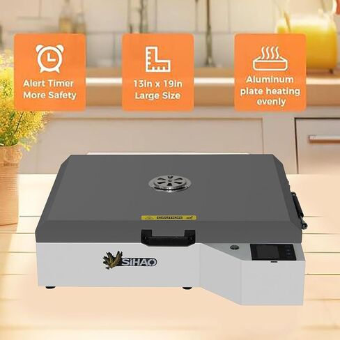 DTF Oven ، A3/A4/A5/A3+ DTF Dryer 13x19 Inch ، فيلم نقل DTF مع التحكم في درجة الحرارة (0-300 ℃) والتحكم في الوقت لنقل القمصان القمصان in Kuwait