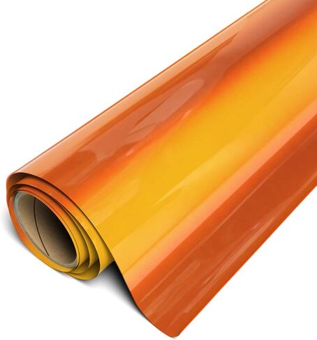 SISER Easyweed Heat Transfer Vinyl 11.8 "× 5 أقدام لفة (برتقالي كهربائي) - متوافق مع روميو/جولييت وغيرها in Saudi Arabia