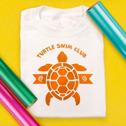 SISER Easyweed Heat Transfer Vinyl 11.8 "× 5 أقدام لفة (برتقالي كهربائي) - متوافق مع روميو/جولييت وغيرها in Saudi Arabia