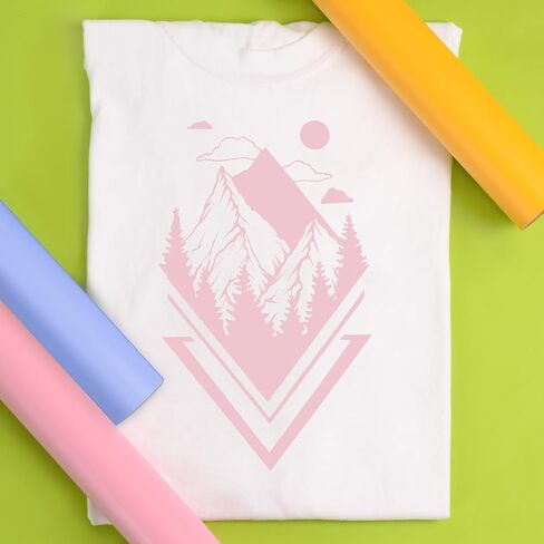 SISER Easyweed Heat Transfer Vinyl 11.8 × 5 قدم (وردي فاتح) - - متوافق ، cricut ، صورة ظلية وغيرها in Saudi Arabia