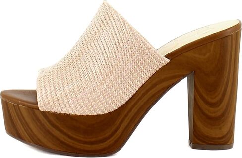 Jessica Simpson womens Shelbie Block Platform Heeled Sandal, Dark Black, 10 US in Kuwait