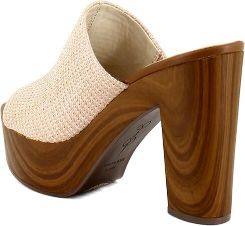 Jessica Simpson womens Shelbie Block Platform Heeled Sandal, Dark Black, 10 US in Kuwait