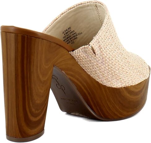 Jessica Simpson womens Shelbie Block Platform Heeled Sandal, Dark Black, 10 US in Kuwait