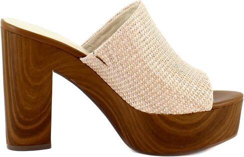 Jessica Simpson womens Shelbie Block Platform Heeled Sandal, Dark Black, 10 US in Kuwait