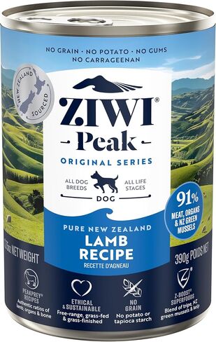 ZIWI Peak Canned Wet Dog Food – All Natural, High Protein, Grain Free, Limited Ingredient, with Superfoods (Lamb, Case of 12, 13.75oz Cans) in Saudi Arabia