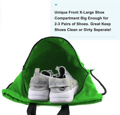 Drawstring Backpack Sports Gym Bag for Women Men Large Size With Two Zipper Pockets and Water Bottle Mesh Pockets in Saudi Arabia