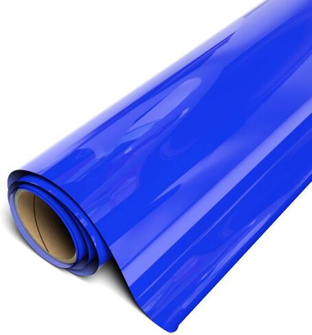Siser EasyWeed Heat Transfer Vinyl 11.8" x 5ft Roll (Fluorescent Blue) - - Compatible, Cricut, Silhouette and Other Craft/Professional Cutters - CPSIA Certified in Saudi Arabia