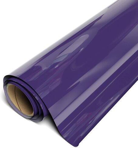 Siser EasyWeed Heat Transfer Vinyl 11.8" x 5ft Roll (Wicked Purple) - Compatible Romeo/Juliet & Other Professional or Craft Cutters - Layerable - CPSIA Certified in Saudi Arabia