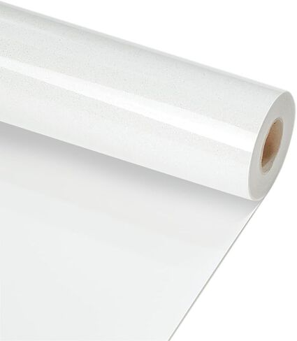 RENLITONG Black Glitter HTV Heat Transfer Vinyl Rolls - 12 Inch x 20ft Glitter Iron on Vinyl for T-Shirt and Silhouette, Easy to Cut & Weed for Heat Transfer Design in Saudi Arabia
