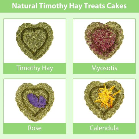 40PCS Timothy Hay Treats Bunny Rabbit Toys for Boredom, Handmade Guinea Pig Chew Treats Toys, Chinchilla Chews for Teeth Small Animals Hamster Rat Gerbil in Saudi Arabia