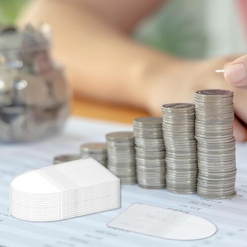 أكمام عملة معدنية 50pcs ، حاملي عملة فردية ناعمة من PVC للمجمعات ، وحماة واضحة فردية لمستلزمات جمع العملات المعدنية وتخزين العناصر الصغيرة (مربعة ، 2 × 2 بوصة) in Saudi Arabia