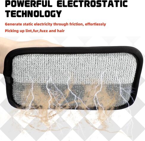 2pcs جديد ترقيته قفازات الشعر الكهروستاتيكية إزالة الشعر الأليفة القفازات ، قفازات الشعر القابلة لإعادة الاستخدام مزيل الشعر القفازات ، أداة إزالة فراء الحيوانات الثابتة ذات الوجهين للأريكة والسجاد والملابس in Kuwait