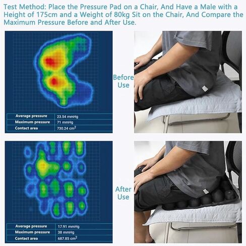 مقعد طائرة Muguoy Sondor Travel Cushion ، وسادة مقعد للطائرات المحمولة للرحلات الطويلة ، و 42 فقاعات وسادة مقعد قابلة للنفخ للسفر الجوي in Kuwait