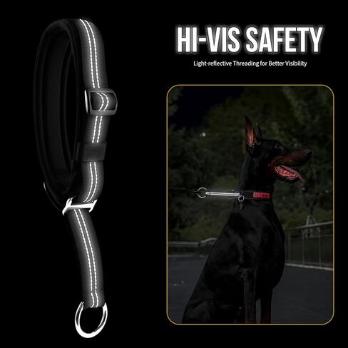 onetigris slip slip Nylon Rope Rope Twalar for Dog Training- No Pull Round Round Martingale Cog Collars للكلاب الصغيرة الكبيرة المتوسطة (M) in Kuwait