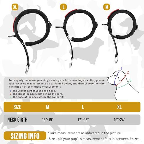 onetigris slip slip Nylon Rope Rope Twalar for Dog Training- No Pull Round Round Martingale Cog Collars للكلاب الصغيرة الكبيرة المتوسطة (M) in Kuwait