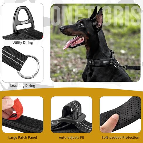 onetigris slip slip Nylon Rope Rope Twalar for Dog Training- No Pull Round Round Martingale Cog Collars للكلاب الصغيرة الكبيرة المتوسطة (M) in Kuwait