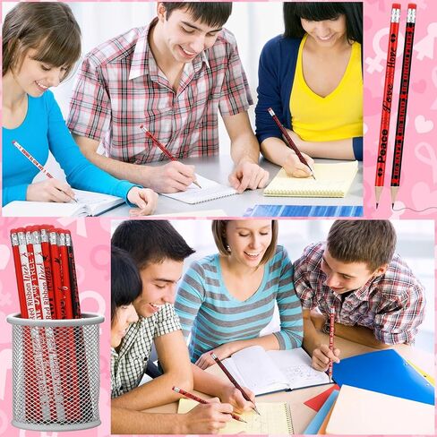 Tenceur 240 PCS Red Ribbon Week Pencils Bulk Red Rebon Awarress Month Supplies 12 تصميمات مخدرات خالية من المخدرات مع محو للمستلزمات المكتبية للمعلمين النشاط الخيري لجمع التبرعات المتطوعين in Kuwait