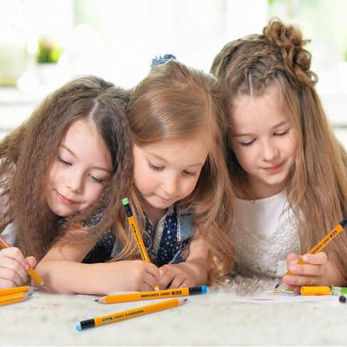 Pre-sharpened Jumbo Pencils #2 for Toddlers, Triangular Fat pencils with Erasers for Preschoolers, Beginners, Kindergarten, School 12 Count in Saudi Arabia