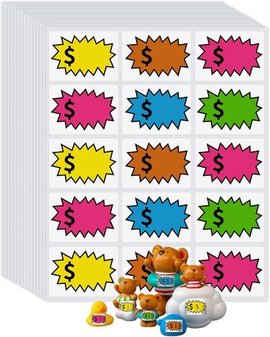 ملصقات أسعار بيع المرآب القابلة للإزالة ، 210pcs 2 "x3" سعر مبيع in Kuwait