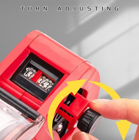 ZZT Red Price Puns ، Punding Puns مع 8 أرقام علامة السعر ، صانع تسمية التسعير لـ DIY ، سوبر ماركت in Kuwait