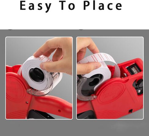 ZZT Red Price Puns ، Punding Puns مع 8 أرقام علامة السعر ، صانع تسمية التسعير لـ DIY ، سوبر ماركت in Kuwait