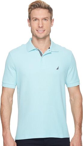 Nautica Men's Classic Short Sleeve Solid Performance Deck Polo Shirt in Saudi Arabia