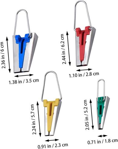 jojofuny Sewing Bias Tape Maker Set 4 Sizes (6mm 12mm 18mm 25mm) for Quilting and Binding Easy Fabric Binding Tools for DIY Sewing Projects in Saudi Arabia