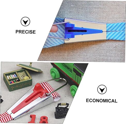 Veemoon 9pcs Fabric Bias Tape Maker Set Patchwork Sewing Tool for Quick Fabric Binding for Quilting Crafts and Accessories in Saudi Arabia