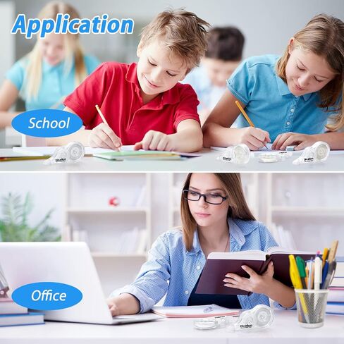 شريط تصحيح أبيض 10 حزمة ، سهلة الاستخدام ، قضيب الأسطوانة ، فيلم فوري جاف ، مربى مجاني للحيوانات الأليفة ، التصحيحات الدقيقة الملهقة للمدرسة ، المكتب ، المنزل ، 1/5 "x39ft in Saudi Arabia