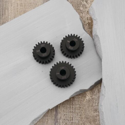 3Pcs RC Pinion Gear 32P 5mm Mod 0.8 Pinion Gear Set 23T 25T 27T 40CRO Chrome Steel Pinion Motor Gear Suitable for 32 Pitch RC Car Truck Spur Gear in Kuwait