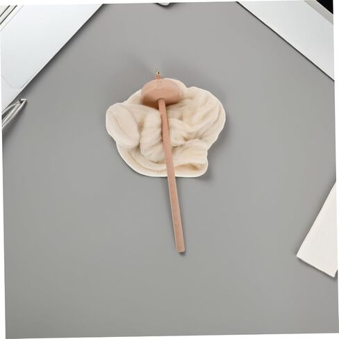 Villcase 1 Set Wooden Drop Spindle Kit Thardle Weaving Tool for Wool Spinning Portable Yarn Spinner مع منظم تخزين الخيط للمبتدئين والمحترفين in Kuwait