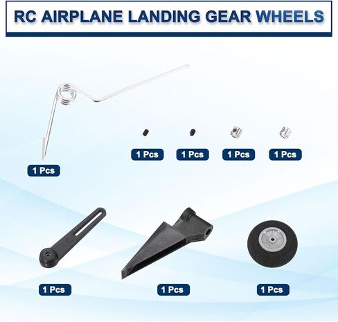 Meccanixity 1 مجموعة مجموعة عجلات ترس الطائرات RC مع مجموعة العجلات العجلات لإكسسوارات الطائرات RC Parts RC Plane Plane بديل in Saudi Arabia