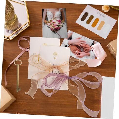 NUOBESTY 1set Wedding Vows Cards Elegant Handwritten Ceremony Vow Book for Bride and Groom for Bridal Showers Weddings and Engagements Design Beautiful Color Matching in Saudi Arabia