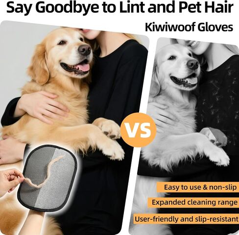 Electrostatic Pet Hair Removal Gloves for Cats&Dogs,2025 New Upgraded Reusable Quick De-Shedding Grooming Gloves,Animal Fur Remover Tool for Couch,Carpet,Furniture,Car Seat,Clothing,Curtain 1PcsYellow in Saudi Arabia