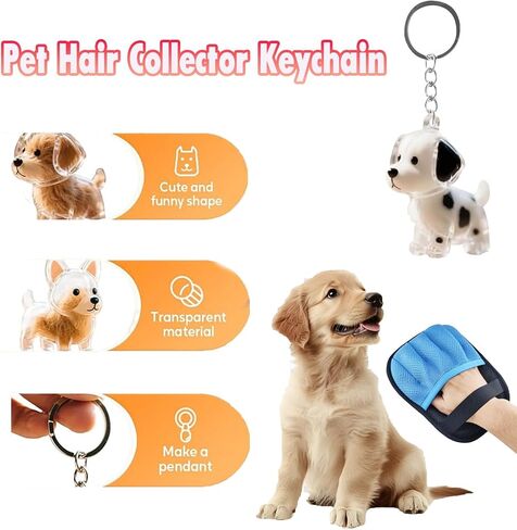 Blue Pet Hair Removal Glove for Dogs & Cats,The Magic Brush Pet Hair Remover,Five-Finger Electrostatic Pet Hair Gloves for Furniture,Car,Couch,Carpet,Essential Pet Supplies in Saudi Arabia