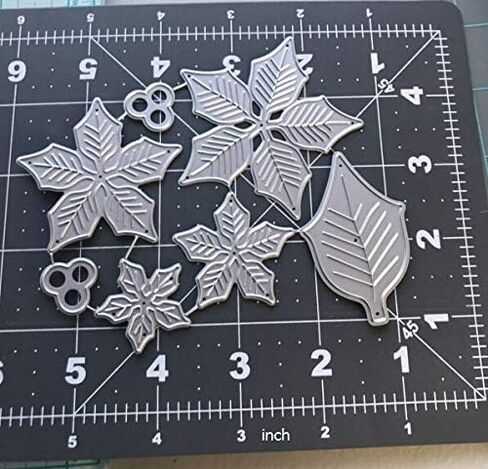 9 Pcs Flowers Leaves Cutting Dies,DIY Scrapbooking Artist Metal Cutting Dies Stencils Scrapbooking DIY Book Album Card Stencils Cut Dies 92x108mm in Saudi Arabia