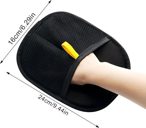 yomi pet hair remover glove electrostatic electrostatic defult jooming gloves for cat dog （2 pcs in Kuwait