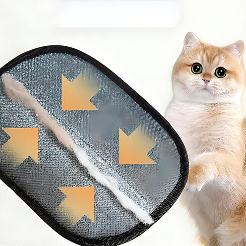 yomi pet hair remover glove electrostatic electrostatic defult jooming gloves for cat dog （2 pcs in Kuwait