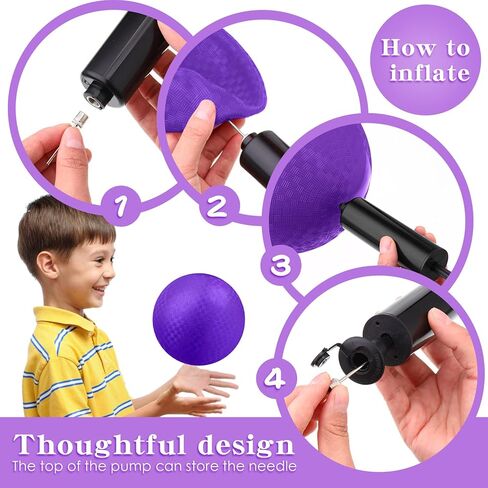 Yunsailing Dodgeballs Bulk Operation Christmas 6 Inch Balls ، كرات الملعب ، ركلات نطاط مطاطية مع مضخة للأطفال البالغين في الهواء الطلق. in Kuwait