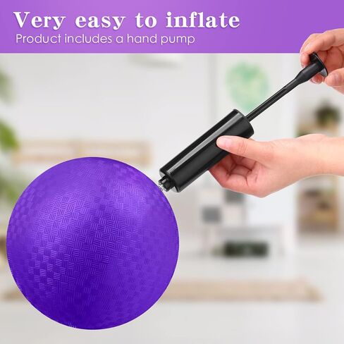 Yunsailing Dodgeballs Bulk Operation Christmas 6 Inch Balls ، كرات الملعب ، ركلات نطاط مطاطية مع مضخة للأطفال البالغين في الهواء الطلق. in Kuwait