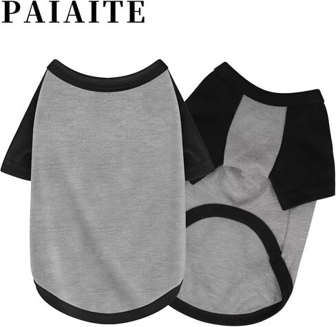 Stylish Grey Block Dog Shirt: Premium Polycotton Blend, Comfortable, Breathable, and Wrinkle-Resistant. Perfect Apparel for Small, Medium, & Large Dogs, a Must-Have for Pet Lovers S in Kuwait