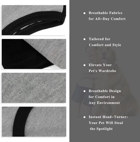 Stylish Grey Block Dog Shirt: Premium Polycotton Blend, Comfortable, Breathable, and Wrinkle-Resistant. Perfect Apparel for Small, Medium, & Large Dogs, a Must-Have for Pet Lovers S in Kuwait