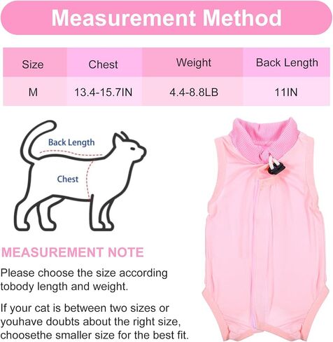Cat Recovery Suit Spay Abdominal Wounds Skin Diseases Kitten Onesie Bodysuit Female Kitten Breathable Cone of Shame Alternative for Cats Anti Licking After Surgery Protection in Saudi Arabia
