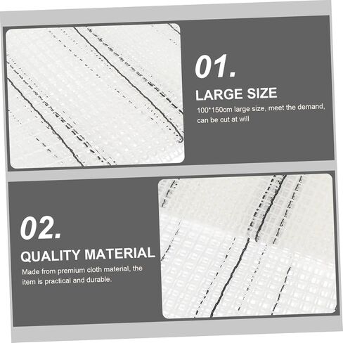DOITOOL Rug Hooking Mesh for DIY Carpet Making Durable Crochet Mesh Material for Floor Mats and Crafts Latch Hook Projects and Embroidery Decor in Saudi Arabia