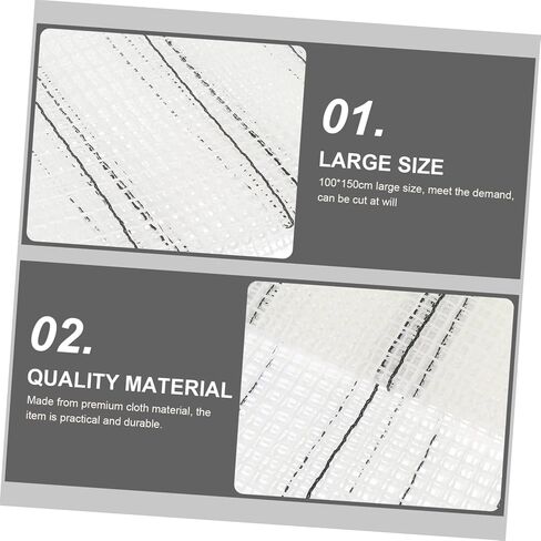 Housoutil 1pc Carpet Hooking Mesh Blank Rug Latch Hook Durable Material for Crafting for Coordination Attention for Handmade Present Projects in Saudi Arabia