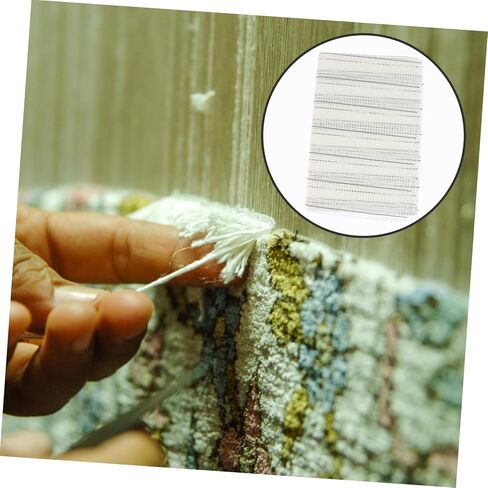 Housoutil 1pc Carpet Hooking Mesh Blank Rug Latch Hook Durable Material for Crafting for Coordination Attention for Handmade Present Projects in Saudi Arabia