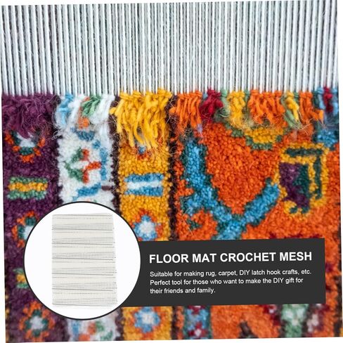 ARTIBETTER Crochet Material Rug Making Mesh Net Fabric Floor Mat Crochet Mesh Rug in Saudi Arabia